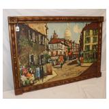 Original Oil on Board Mid Century European