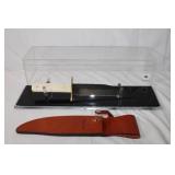 14.25' Bear & Son USA Damascus steel blade Knife