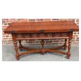 61.5' Double Open Leaf Dining/Sofa Table
