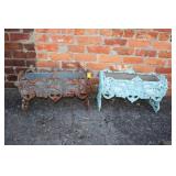 Pair of Antique Cast Iron Planters