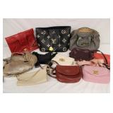 11pc Unauthenticated Designer Style Bags;