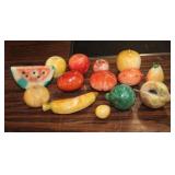 Alabaster Fruit hand carved Italy