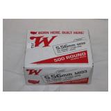 AMMO; 500 rounds 5.56 Winchester 55 grain FMJ