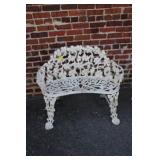Antique Cast Iron Bench 3' Wide
