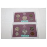 1942 and 1943 Year Sets 90% SIlver - half,