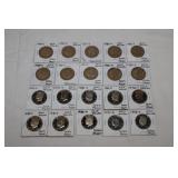 20 Deep Cameo Proof Half Dollars 1973-1999