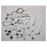 Huge lot of .925 Sterling (Italy) wearable -