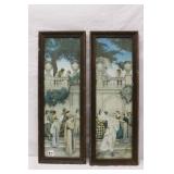 2pc Maxfield Parrish Vintage Lithograph