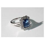 Sapphire Ring w/ diamonds