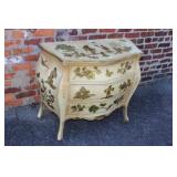 Italian painted three drawer Bombay Chest