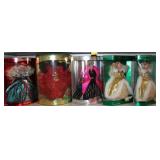 5 Pc. Happy Holiday Barbies inc.