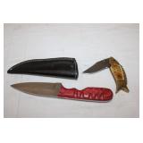 9.75' long total length Knife by M. Jernigan