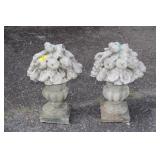 Pair of antique Fruit Staituary
