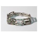 Vtg Taxco signed abalone sterling
