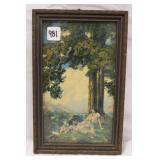 Vintage Lithograph 'Hilltop' by Maxfield Parrish