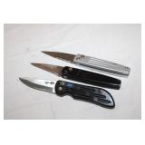 3pc Mechanical Knives; longest 8' open