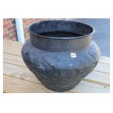 Large Bonze Pottery embossed w/ animals