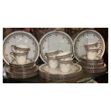 40pcs Lenox China Set 'Lace Point' Pattern
