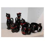 Shafford: 2 mugs, 2 cruets, cream & sugar