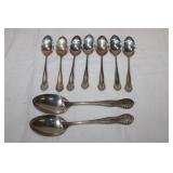 Lot of 9 sterling Gorham Lancaster pattern,