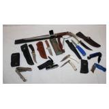 Group of 12 Knives; Schrade Frontier w/ stag handl