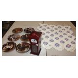Crotched Blanket, jewelry box lot, 6 Norman