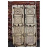 Pair Antique French Panel Doors 7'4'x 2'wide