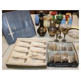 Vintage Glass Lot; Federal Glass Co. Beverage Set