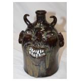 Devil Head Jug by Marvin Bailey 9.5'