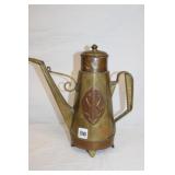 11' tall Arts & Craft Brass/Copper Tea Pot