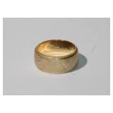 14kt yellow gold Brushed Band Ring 7.50 grams