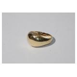 14kt yellow gold Brushed Dome Ring size 5.5