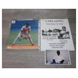 2pc lot; Ozzie Smith with certificate and