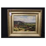 Ca 1870 Oil on Canvas 'Extensive Valley View'