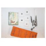 5pc 2.25' Masonic Tiles, broken Dart Wing Goddess