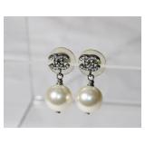 Chanel Pearl Earrings