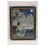 Vintage Lithograph 'Air Castles' Print by Maxfield