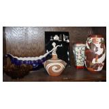 6pc Fenton and Vase Lot