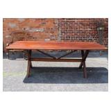 Antique Southern Walnut Harvest Table