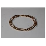 8in 14kt Gold Figaro Link Bracelet