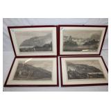 4pc ca late 1700's Antique Engravings;