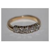 14K YG High Quality Diamond Anniversary Band Ring