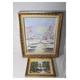 2pcs Oil on Canvas by Vera Eksarchow