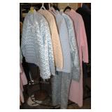 5pc 1960's Quilted robes & bed jackets - brands