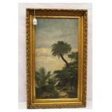 Oil on Canvas Original 'Palm Tree' unsigned