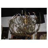 A pair of 36 Light Vintage Brass Chandelier's
