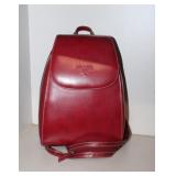 Unauthenticated Red Prada Style leather backpack