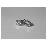 14kt gold 2.00 ctw Laboratory Grown Diamond Stud