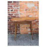 Antique Tiger Oak Pinwheel design Table