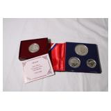 2pc US Bicentennial Silver proof set 1776-1976